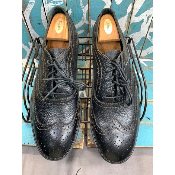 NEW Born Black Pebbled Leather Oxford Wingtip Casual/Dress Comfort Mens 14M main image 9